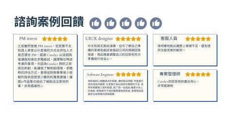 職涯諮詢顧問/中英文履歷教戰/面試教戰 🌟 Candice - 案例回饋 職涯諮詢顧問/中英文履歷教戰/面試教戰 🌟 Candice - 案例回饋