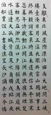 彭婷 - 書法比較得獎作品