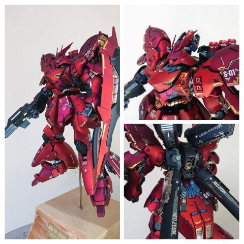 A倫塗裝改造部 - RG 沙薩比 金屬消光塗裝+蝕刻片