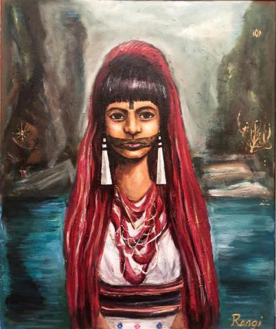 Rangi 洛金 - 油畫作品
Princess Heli Wadan 
黑琍瓦旦公主