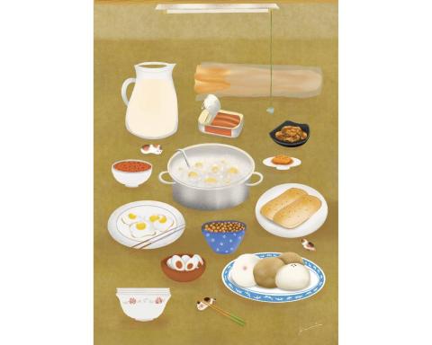 kk Chiu 插畫|設計 - 案例分享《台式早餐店》插畫繪製/海報設計/排版 kk Chiu 插畫|設計 - 案例分享《台式早餐店》插畫繪製/海報設計/排版