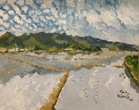 Uart藝術工作室 - 柚子老師寫生油畫作品─嬌客與他們的下午茶 Uart藝術工作室 - 柚子老師寫生油畫作品─嬌客與他們的下午茶