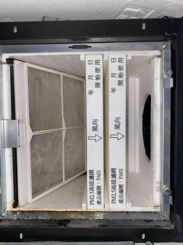 竣翔空調 - 新風.全熱交換器前置過濾箱更換耗材及更換新品濾網增加防護