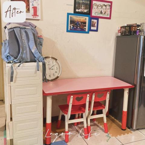 整理師 Ann ｜納閣生活空間規劃 - 書桌收納後，還給孩子閱讀空間。