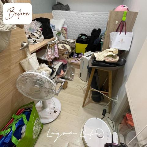 整理師 Ann ｜納閣生活空間規劃 - 客房整理前