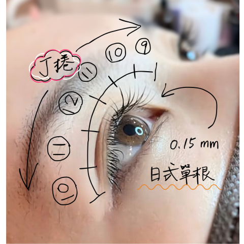 濰可美學-霧眉/美睫/精油舒壓/美胸 - 美睫-日式單根