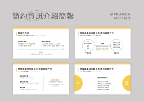 Alena - 資訊介紹簡報 | 簡約風格