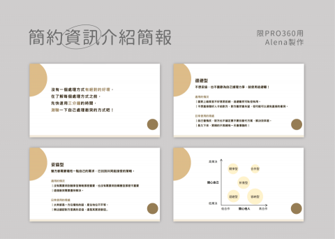 Alena - 資訊介紹簡報 | 簡約風格
