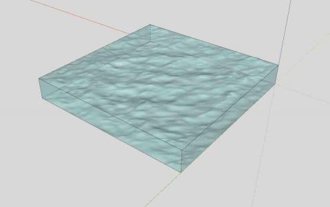 小林3D建模渲染 （林煒皓） - 水波紋壓克力板