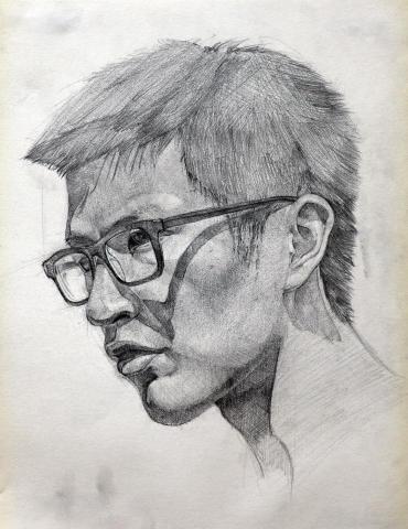 蔡文堯 - 人像鉛筆素描