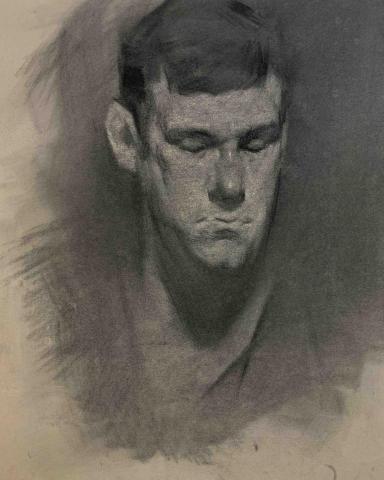 Wu - 炭筆人像寫生