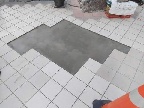 圓一工程修繕有限公司 - 地磚膨摃 修繕