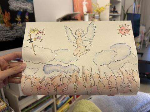 林彤恩 - 學生創意發想作品
透過與學生聊聊創作，畫出腦中的畫面