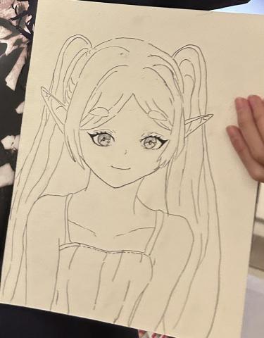 林彤恩 - 學生臨摹作品線稿
動畫作品《葬送的芙莉蓮》