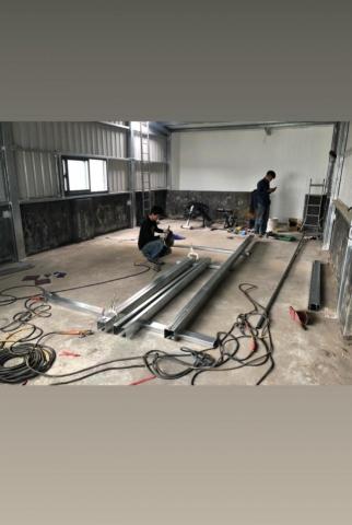 小鬍子鐵研工坊 - 民宅-拳擊鐵架施工中