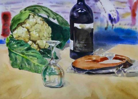 周鑫辰 - 水彩靜物示範