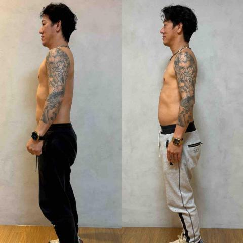 PT PRO Fitness Kevin教練 - 訓練後一個月 前後照