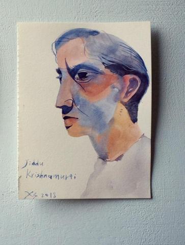 XSHang - 似顏繪-克里希那穆提