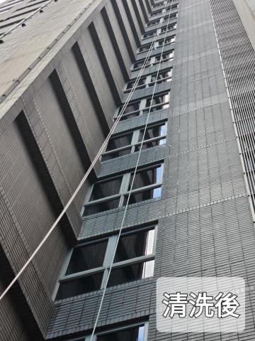 江燦輝 - 大樓玻璃清洗後