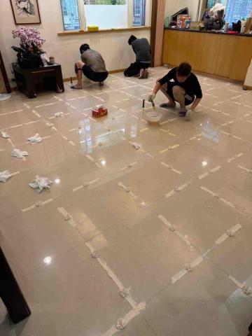 地磚修繕 - 修繕灌膠