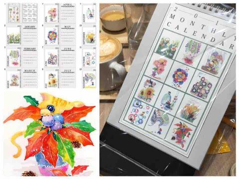 悠學美術 - 桌曆繪製設計