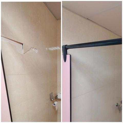 瀚元磁磚空心灌注/磁磚修復/隆起修復 - 施工前/施工後 瀚元磁磚空心灌注/磁磚修復/隆起修復 - 施工前/施工後