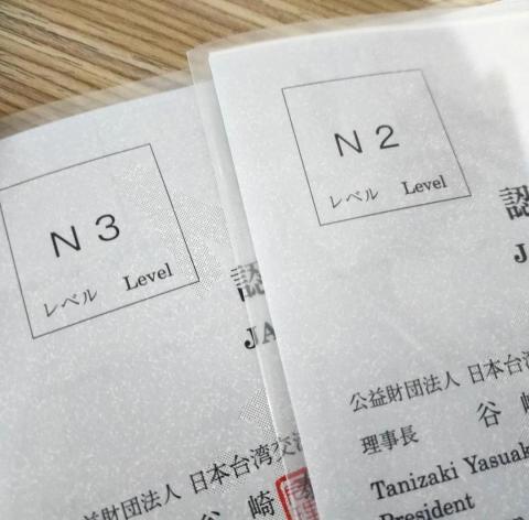 黃翊琳 - N3及N2的證書