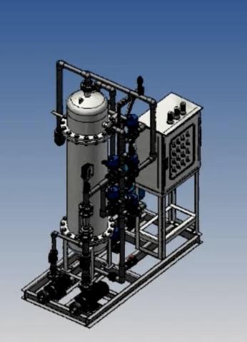 Apple - 水處理系統設備3D建模組裝
