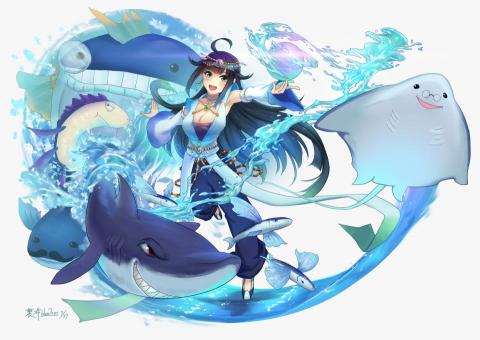 Zong - {水魔法師}
2D角色插畫 (使用軟體photoshop