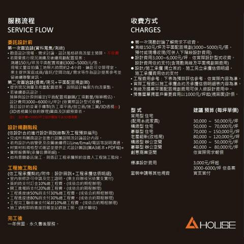 立舍室內裝修 - 立舍
服務流程及收費方式