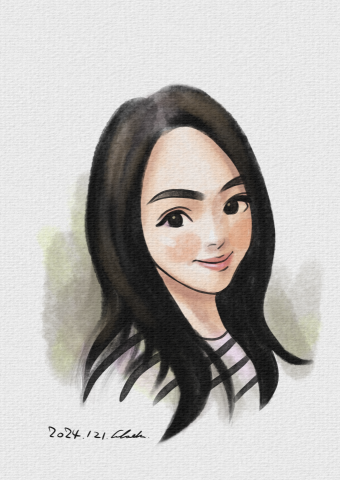 肯特 - 手繪風格(以假亂真)
現為主持人的女歌手