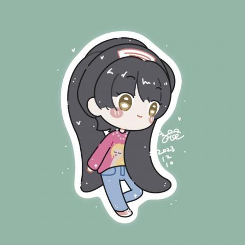 萌系柔依_ZOE - #頭貼手繪 #Q版人像 #萌系柔依風
