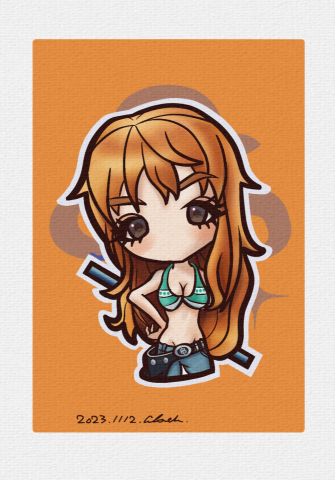 肯特 - 海賊王娜美畫成我的風格
擅長能力之一