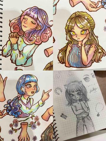 鄧不利的多 - 麥克筆和純線稿圖