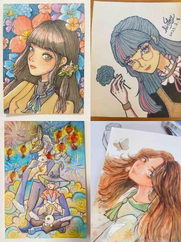 鄧不利的多 - 水彩插畫