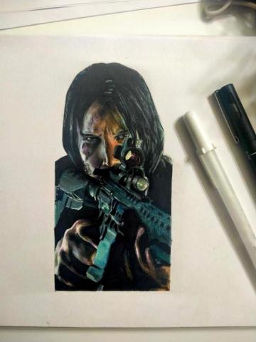 林隴楷 - 色鉛筆素描