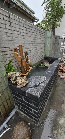圓禧景觀有限公司 - 水池砌磚施作