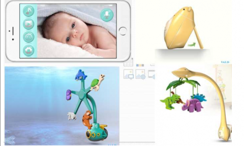 翔威機電整合/華昌黎 - 手機控制的嬰兒監視器床邊玩具