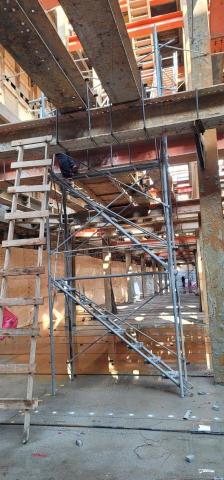 濟晟工程行 - 桃園市新建案臨時上下設備搭設