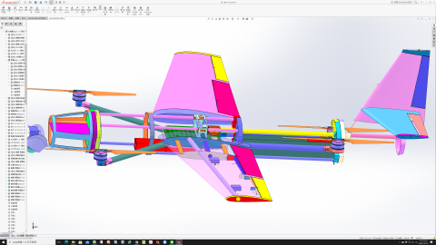 翔威機電整合/華昌黎 - 30KG級無人機內部結構
