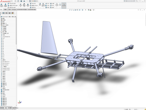 翔威機電整合/華昌黎 - 無人機內部結構圖