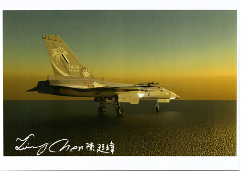 堤米 Timmy （&ldquo;創&rdquo;工作室） - 作品名稱 : 經國號戰鬥機 (曾任中科院的紀念列印品) -2
3D工程軟體 : CATIA
UV拆圖、上材質之軟體 : 3dsMax、Photoshop
3D渲染軟體 : Keyshot