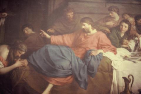 楊Miss Univ. - 羅浮宮-耶穌-最後的晚餐