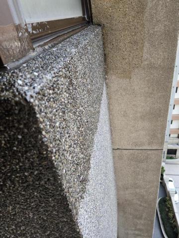 峰維防水工程行 - 八里社區  外牆透明漆防水  窗框內部高壓灌注打針止漏完成