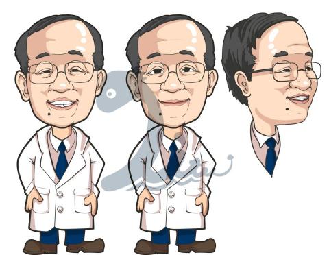 海獸藝術創作工作室 - 榮總復健科APP委託案，似顏繪腳色設計，製作成貼圖及3D動畫