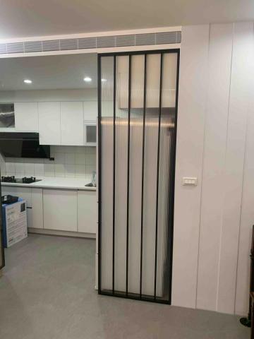 細鋁框玻璃門代工安裝 玻璃安裝 小錡 - 細鋁框拉門 固定屏風