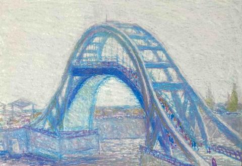 三足療癒藝術空間（各媒材手繪/電繪/教學） - 油蠟筆風景