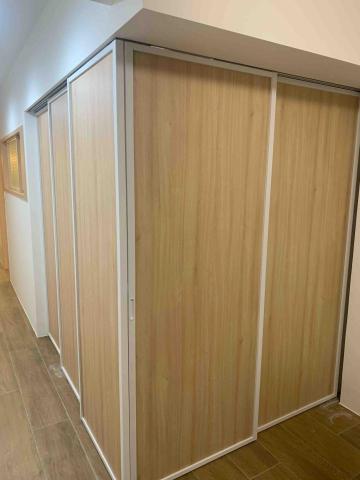 細鋁框玻璃門代工安裝 玻璃安裝 小錡 -  細鋁框板材吊門