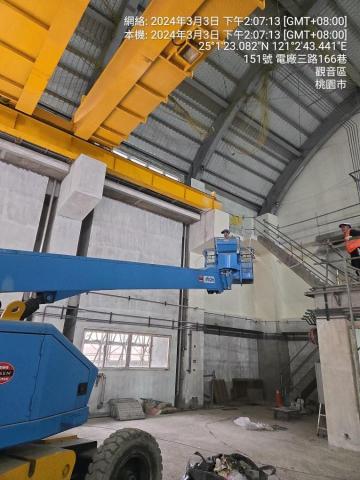 寬畇工程行 - 大潭發電廠噴漆-重件倉庫