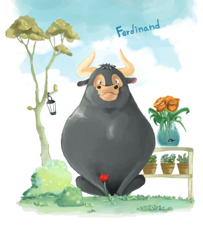 Lenny - 生活插圖
電影萌牛費迪南的角色依據
再加上盆栽及樹
風格簡單 淡淡的水彩上色
感受較舒服